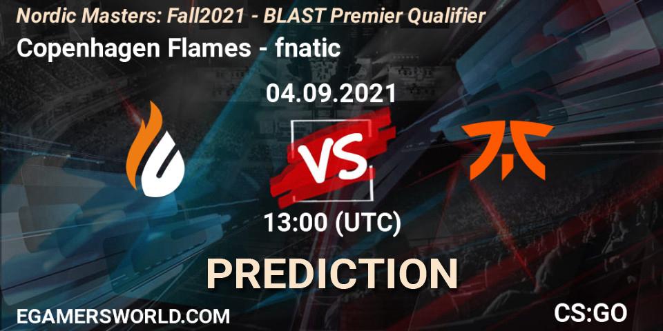 Copenhagen Flames - fnatic: прогноз. 04.09.2021 at 13:00, Counter-Strike (CS2), Nordic Masters: Fall 2021 - BLAST Premier Qualifier