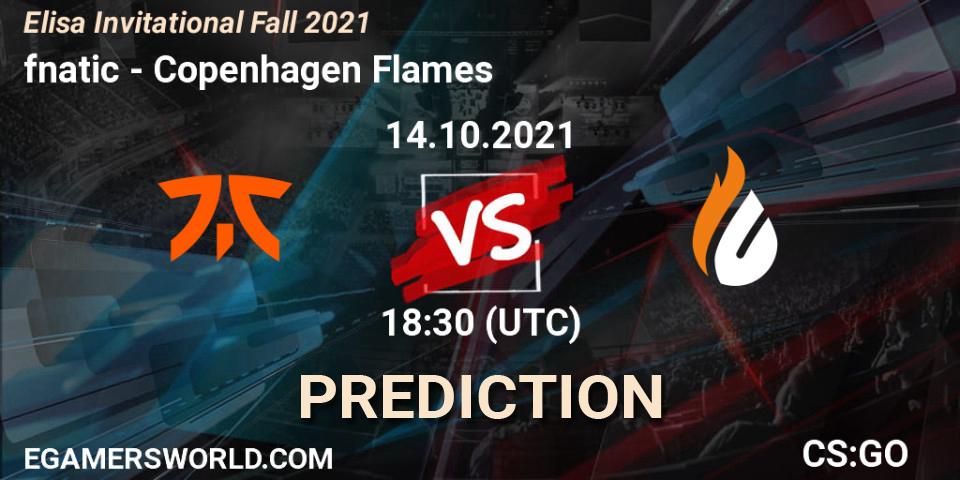 fnatic - Copenhagen Flames: прогноз. 14.10.2021 at 18:50, Counter-Strike (CS2), Elisa Invitational Fall 2021