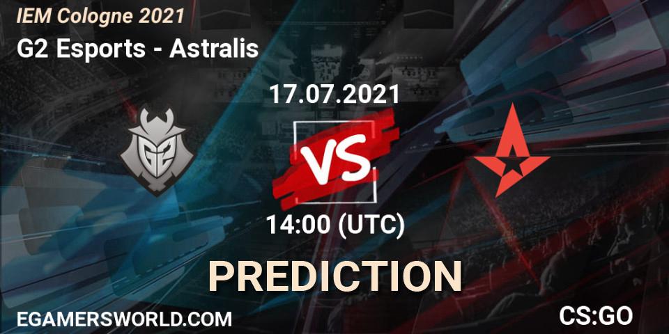 G2 Esports - Astralis: прогноз. 17.07.2021 at 14:00, Counter-Strike (CS2), IEM Cologne 2021
