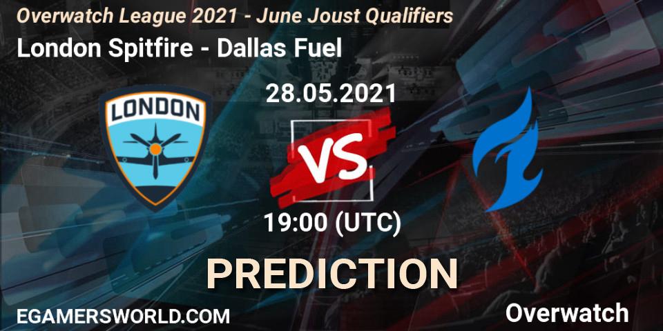 London Spitfire - Dallas Fuel: прогноз. 28.05.21, Overwatch, Overwatch League 2021 - June Joust Qualifiers