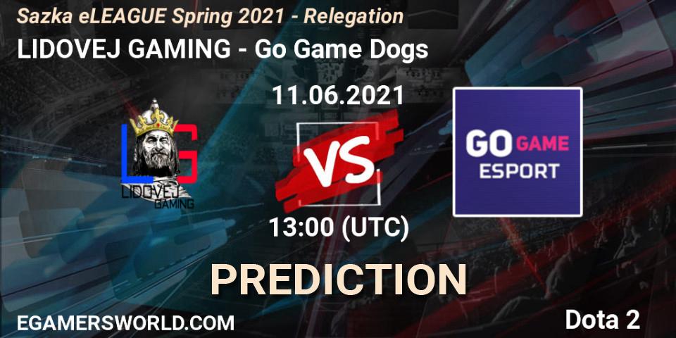 LIDOVEJ GAMING - Go Game Dogs: прогноз. 11.06.2021 at 13:16, Dota 2, Sazka eLEAGUE Spring 2021 - Relegation