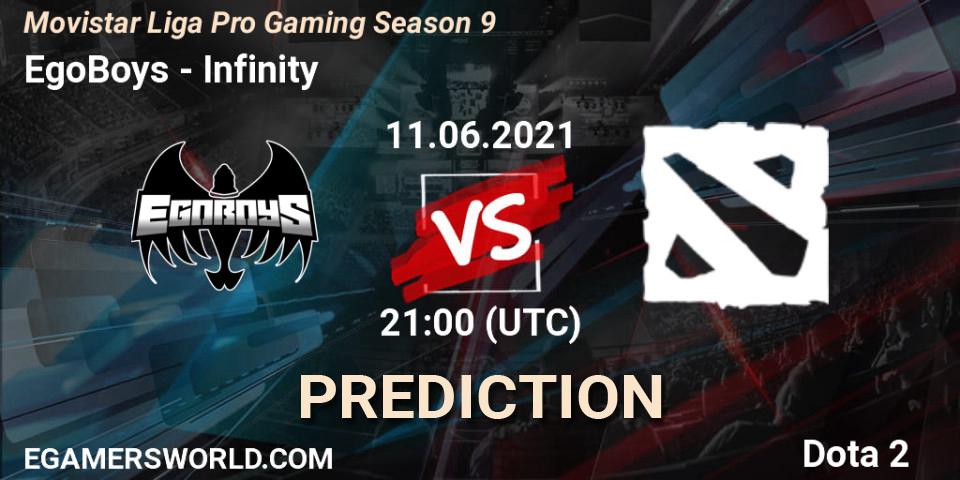 EgoBoys - Infinity Esports: прогноз. 11.06.2021 at 21:00, Dota 2, Movistar Liga Pro Gaming Season 9
