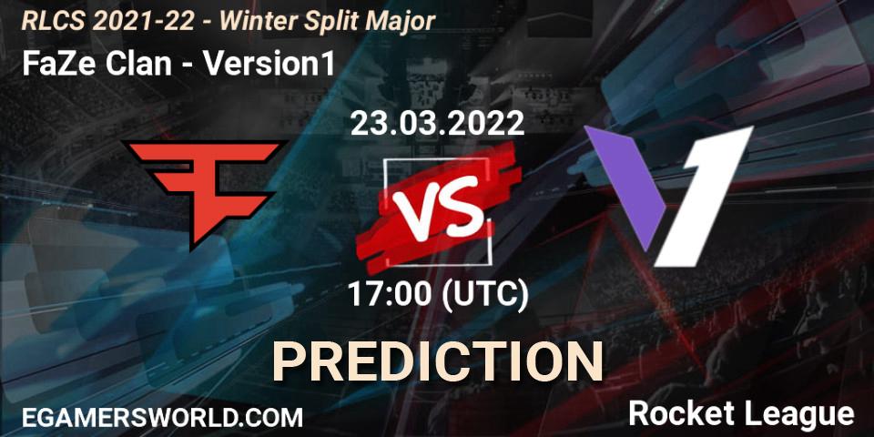 FaZe Clan - Version1: прогноз. 23.03.2022 at 17:00, Rocket League, RLCS 2021-22 - Winter Split Major