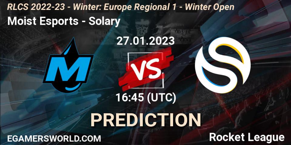 Moist Esports - Solary: прогноз. 27.01.2023 at 16:45, Rocket League, RLCS 2022-23 - Winter: Europe Regional 1 - Winter Open