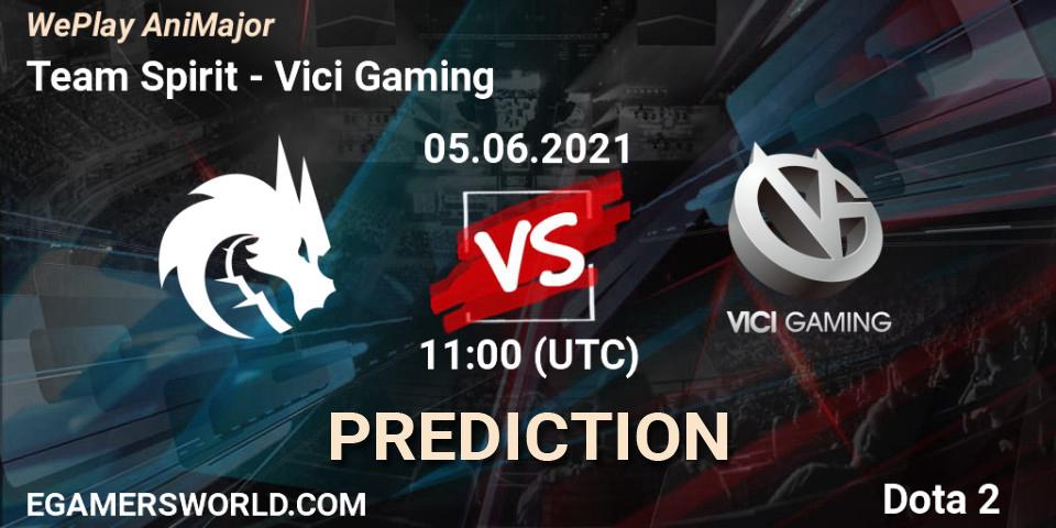 Team Spirit - Vici Gaming: прогноз. 05.06.2021 at 11:00, Dota 2, WePlay AniMajor 2021