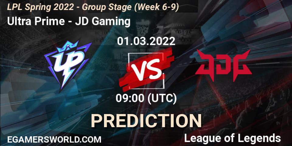 Ultra Prime - JD Gaming: прогноз. 01.03.2022 at 09:00, LoL, LPL Spring 2022 - Group Stage (Week 6-9)