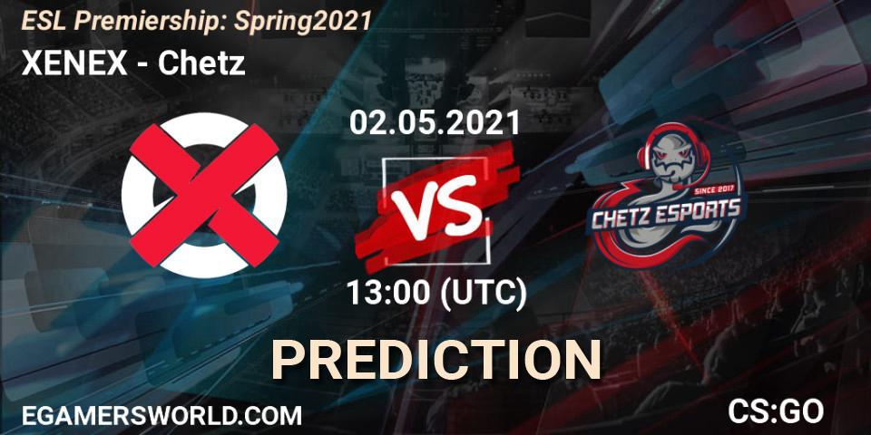 XENEX - Chetz: прогноз. 02.05.2021 at 13:00, Counter-Strike (CS2), ESL Premiership: Spring 2021