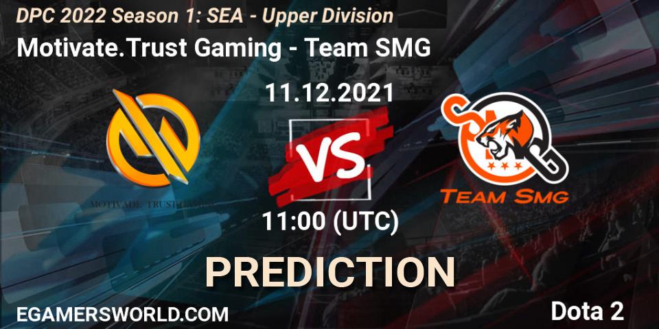 Motivate.Trust Gaming - Team SMG: прогноз. 11.12.2021 at 11:15, Dota 2, DPC 2022 Season 1: SEA - Upper Division