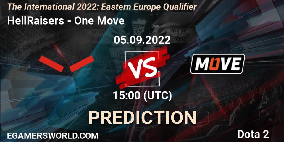 HellRaisers - One Move: прогноз. 05.09.2022 at 13:43, Dota 2, The International 2022: Eastern Europe Qualifier