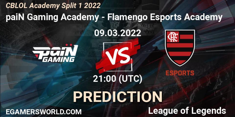 paiN Gaming Academy - Flamengo Esports Academy: прогноз. 09.03.2022 at 21:00, LoL, CBLOL Academy Split 1 2022