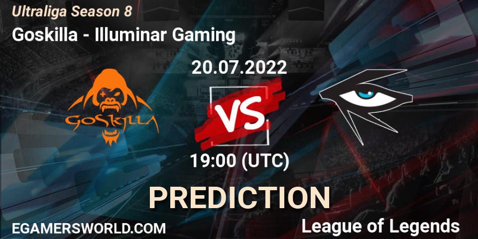 Goskilla - Illuminar Gaming: прогноз. 20.07.2022 at 19:00, LoL, Ultraliga Season 8