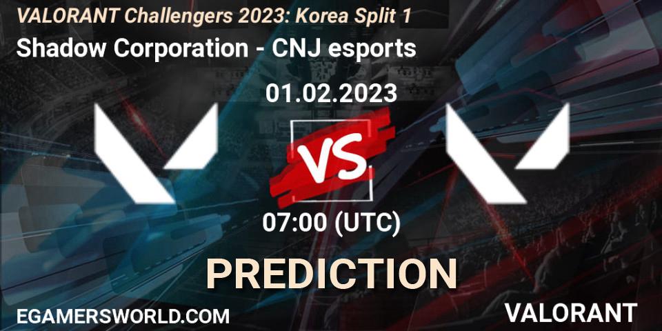 Shadow Corporation - CNJ Esports: прогноз. 01.02.23, VALORANT, VALORANT Challengers 2023: Korea Split 1