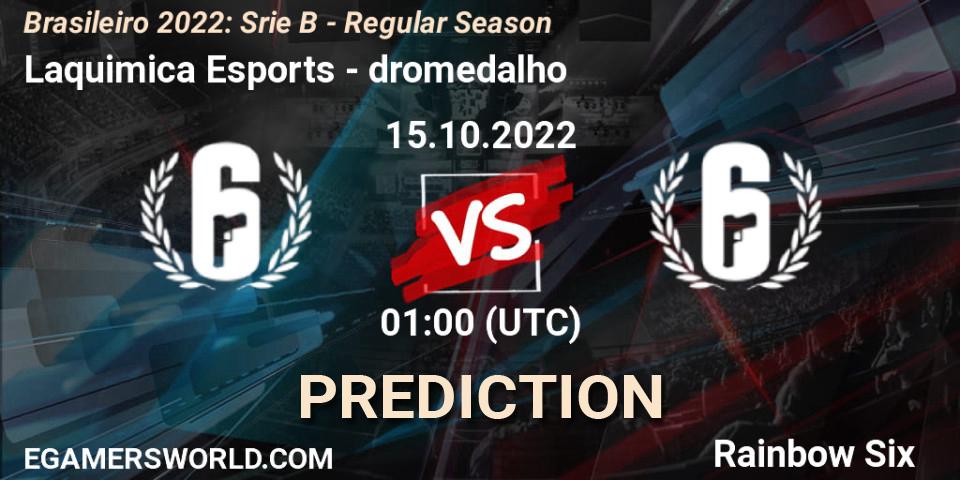 Laquimica Esports - dromedalho: прогноз. 15.10.2022 at 01:00, Rainbow Six, Brasileirão 2022: Série B - Regular Season