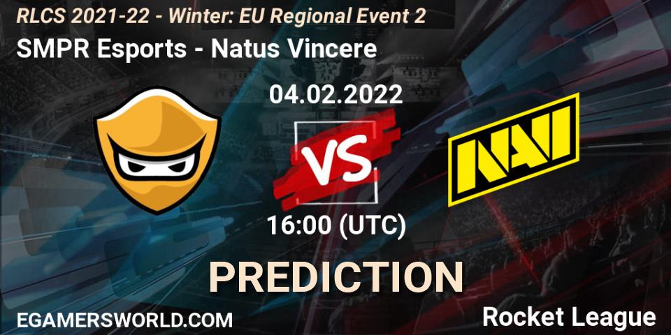 SMPR Esports - Natus Vincere: прогноз. 04.02.2022 at 16:00, Rocket League, RLCS 2021-22 - Winter: EU Regional Event 2
