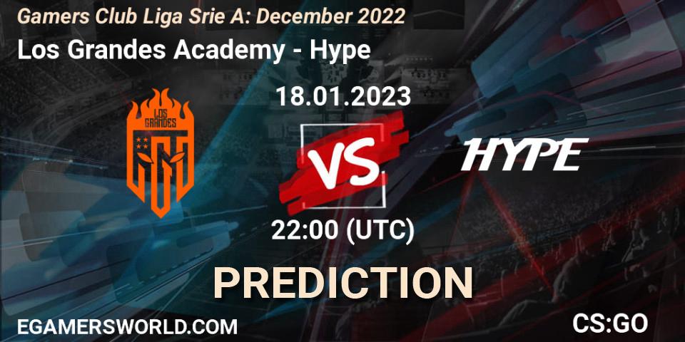 Los Grandes Academy - Hype: прогноз. 18.01.23, CS2 (CS:GO), Gamers Club Liga Série A: December 2022