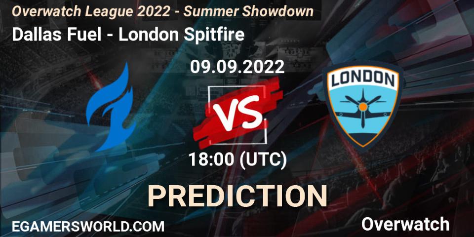 Dallas Fuel - London Spitfire: прогноз. 09.09.22, Overwatch, Overwatch League 2022 - Summer Showdown