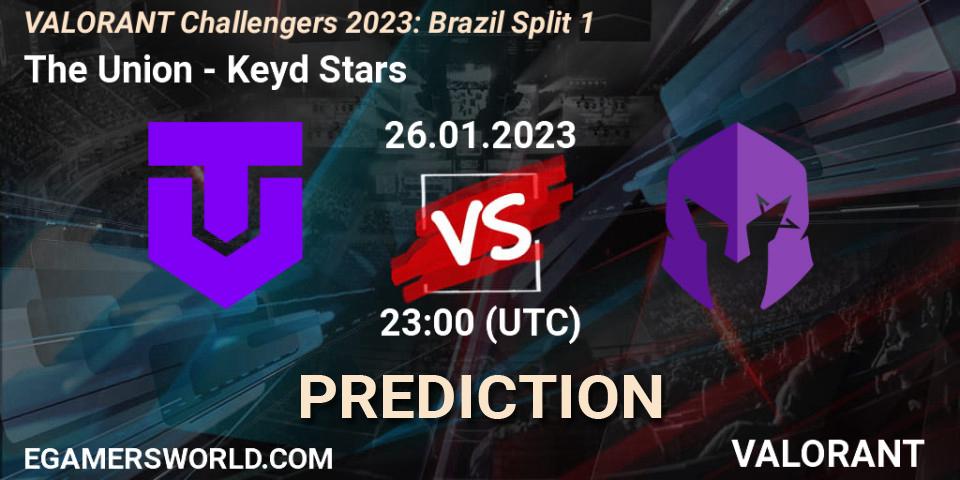 The Union - Keyd Stars: прогноз. 26.01.2023 at 23:00, VALORANT, VALORANT Challengers 2023: Brazil Split 1