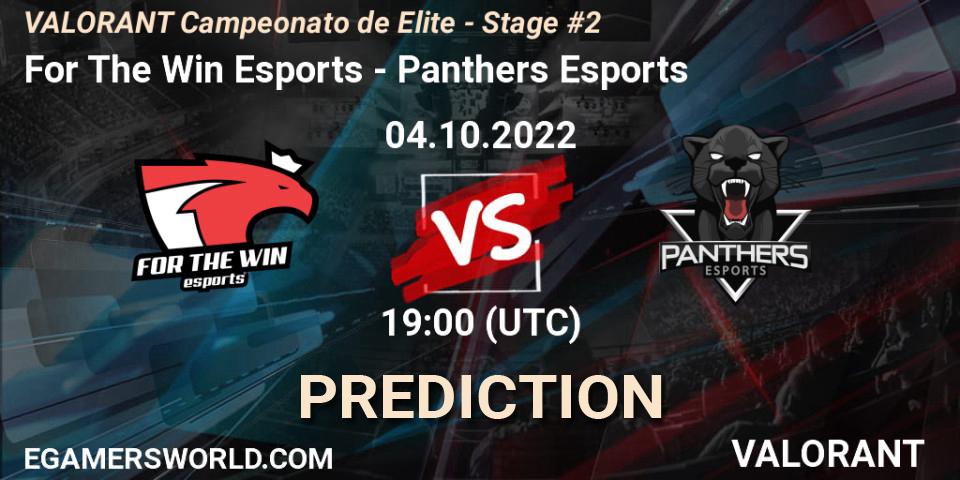 For The Win Esports - Panthers Esports: прогноз. 04.10.2022 at 19:00, VALORANT, VALORANT Campeonato de Elite - Stage #2