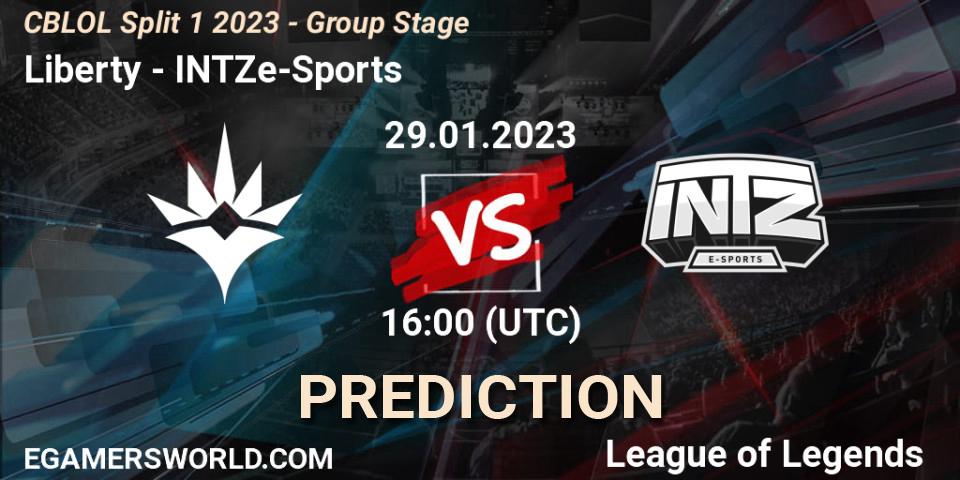 Liberty - INTZ e-Sports: прогноз. 29.01.23, LoL, CBLOL Split 1 2023 - Group Stage