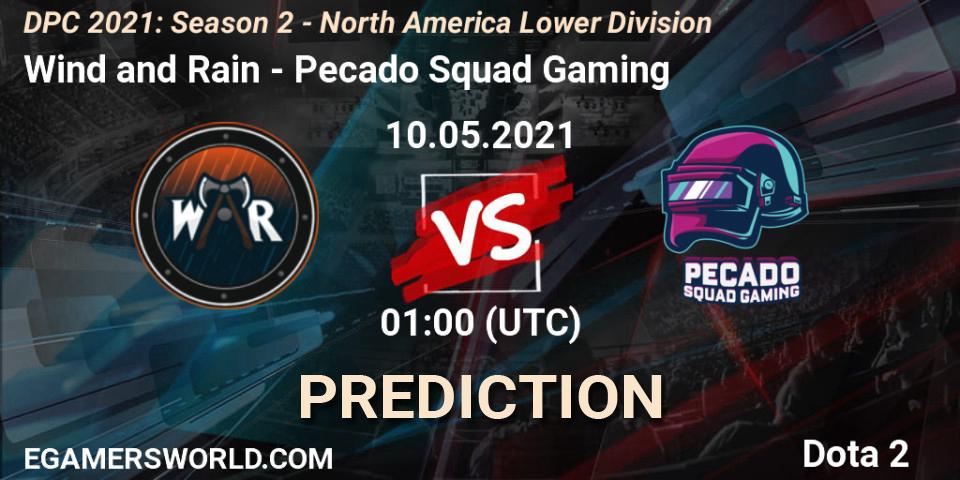 Wind and Rain - Pecado Squad Gaming: прогноз. 10.05.2021 at 01:00, Dota 2, DPC 2021: Season 2 - North America Lower Division