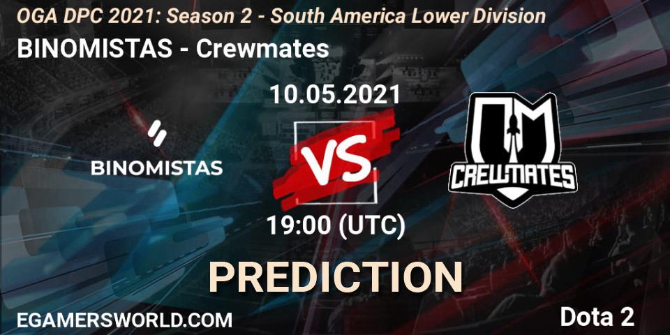 BINOMISTAS - Crewmates: прогноз. 10.05.21, Dota 2, OGA DPC 2021: Season 2 - South America Lower Division 