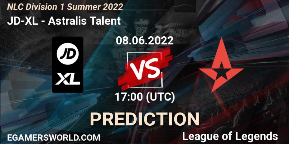 JD-XL - Astralis Talent: прогноз. 08.06.2022 at 17:00, LoL, NLC Division 1 Summer 2022
