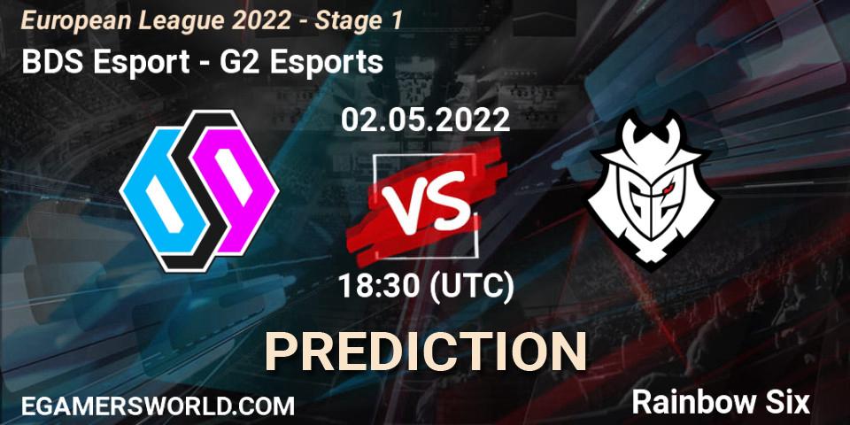 BDS Esport - G2 Esports: прогноз. 02.05.2022 at 18:30, Rainbow Six, European League 2022 - Stage 1