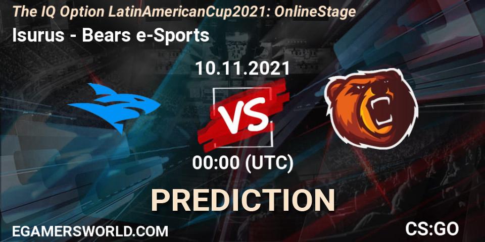 Isurus - Bears e-Sports: прогноз. 10.11.2021 at 00:00, Counter-Strike (CS2), The IQ Option Latin American Cup 2021: Online Stage