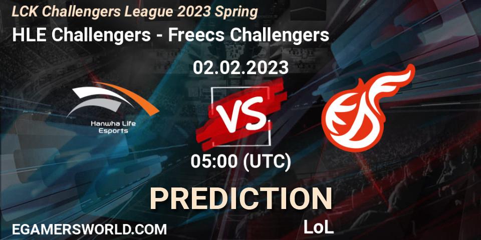 HLE Challengers - Freecs Challengers: прогноз. 02.02.2023 at 05:00, LoL, LCK Challengers League 2023 Spring