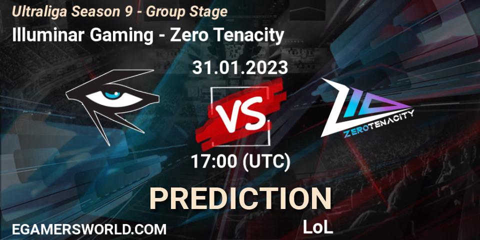 Illuminar Gaming - Zero Tenacity: прогноз. 31.01.2023 at 17:00, LoL, Ultraliga Season 9 - Group Stage