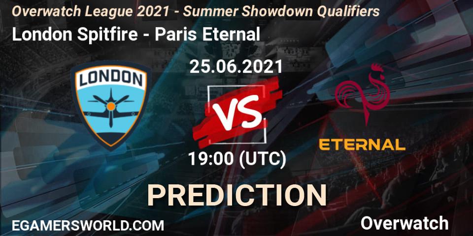 London Spitfire - Paris Eternal: прогноз. 25.06.21, Overwatch, Overwatch League 2021 - Summer Showdown Qualifiers