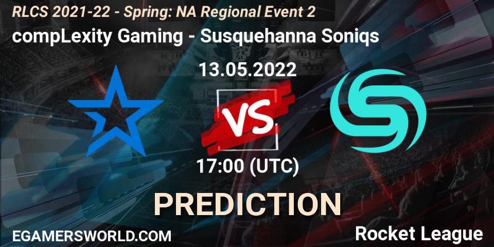 compLexity Gaming - Susquehanna Soniqs: прогноз. 13.05.22, Rocket League, RLCS 2021-22 - Spring: NA Regional Event 2