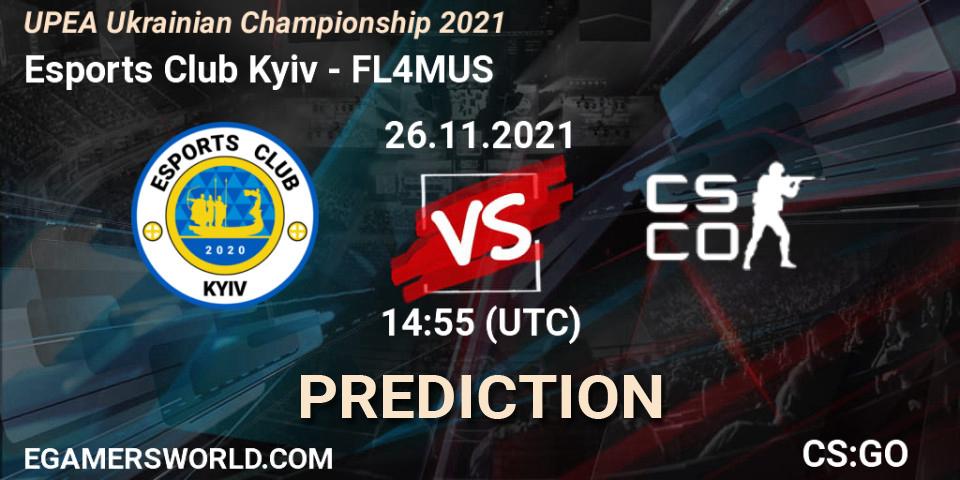 Esports Club Kyiv - FL4MUS: прогноз. 26.11.2021 at 15:10, Counter-Strike (CS2), UPEA Ukrainian Championship 2021