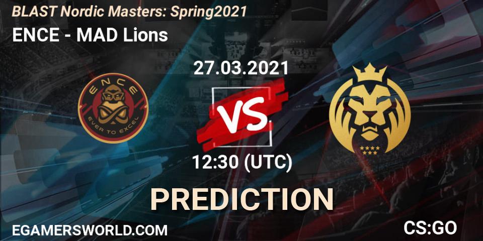ENCE - MAD Lions: прогноз. 27.03.2021 at 12:30, Counter-Strike (CS2), BLAST Nordic Masters: Spring 2021