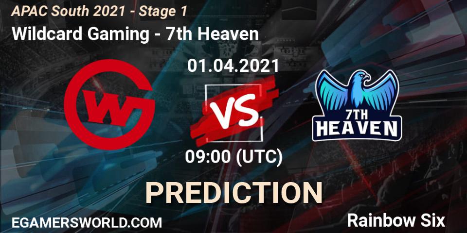 Wildcard Gaming - 7th Heaven: прогноз. 01.04.2021 at 09:00, Rainbow Six, APAC South 2021 - Stage 1