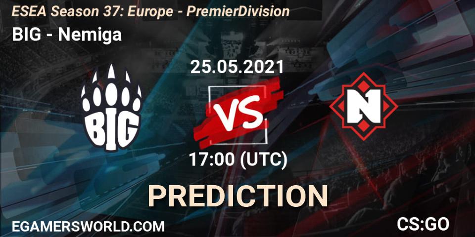 BIG - Nemiga: прогноз. 07.06.2021 at 17:00, Counter-Strike (CS2), ESEA Season 37: Europe - Premier Division
