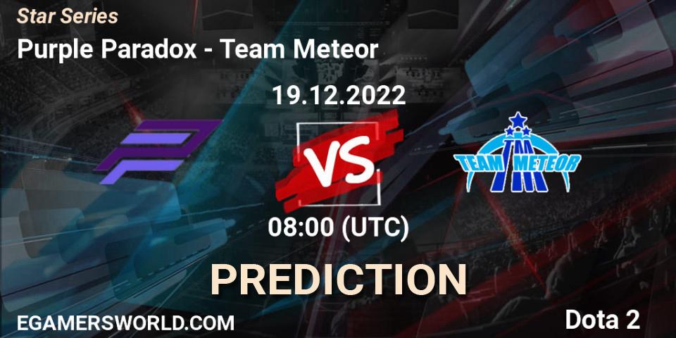 Purple Paradox - Team Meteor: прогноз. 17.12.22, Dota 2, Star Series