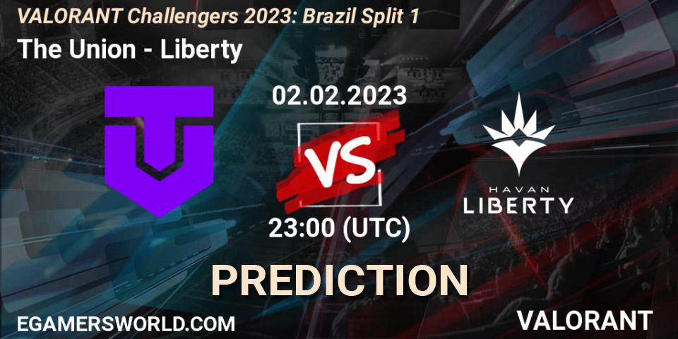 The Union - Liberty: прогноз. 02.02.23, VALORANT, VALORANT Challengers 2023: Brazil Split 1