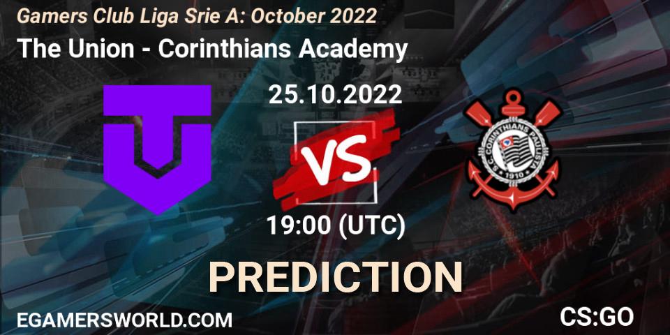 The Union - Corinthians Academy: прогноз. 25.10.22, CS2 (CS:GO), Gamers Club Liga Série A: October 2022