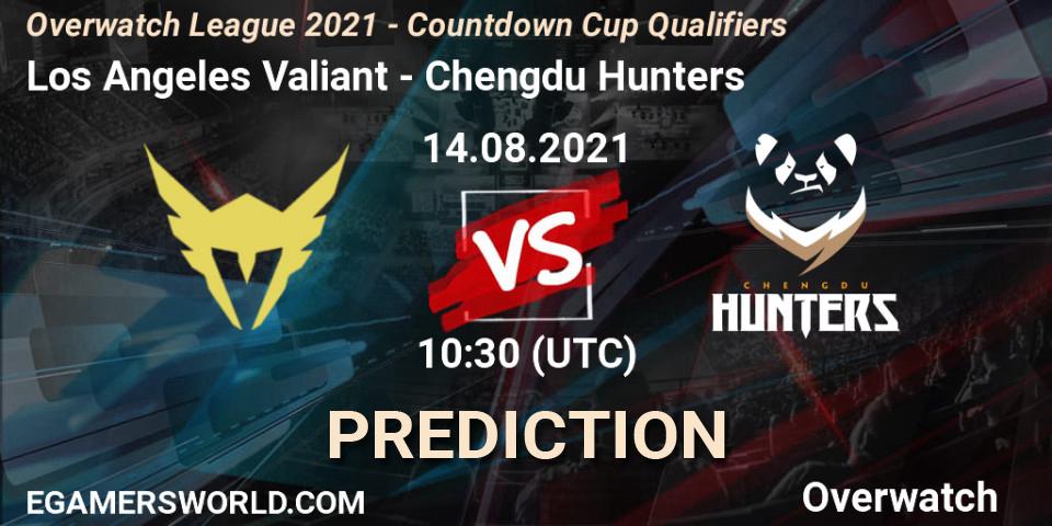 Los Angeles Valiant - Chengdu Hunters: прогноз. 14.08.2021 at 09:00, Overwatch, Overwatch League 2021 - Countdown Cup Qualifiers