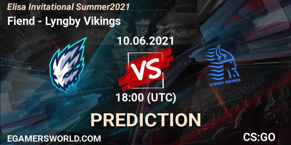 Fiend - Lyngby Vikings: прогноз. 10.06.2021 at 18:00, Counter-Strike (CS2), Elisa Invitational Summer 2021