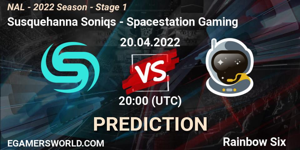 Susquehanna Soniqs - Spacestation Gaming: прогноз. 20.04.2022 at 20:00, Rainbow Six, NAL - Season 2022 - Stage 1