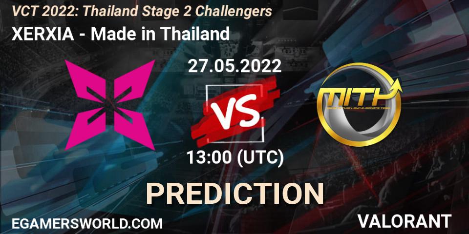 XERXIA - Made in Thailand: прогноз. 27.05.2022 at 13:20, VALORANT, VCT 2022: Thailand Stage 2 Challengers