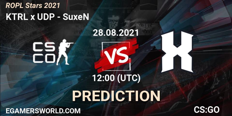 KTRL Knights - SuxeN: прогноз. 28.08.2021 at 12:00, Counter-Strike (CS2), ROPL Stars 2021