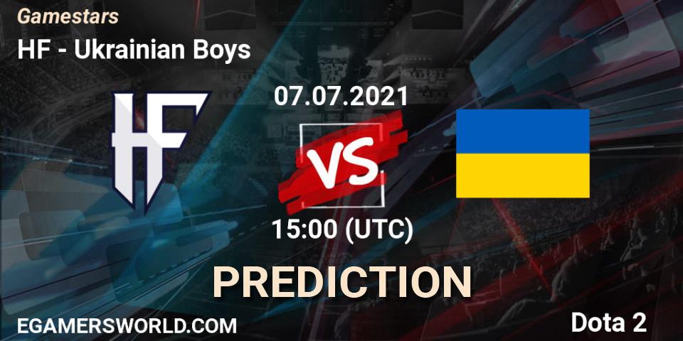 HF - Ukrainian Boys: прогноз. 07.07.2021 at 15:00, Dota 2, Gamestars