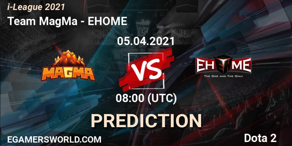 Team MagMa - EHOME: прогноз. 05.04.2021 at 08:13, Dota 2, i-League 2021 Season 1