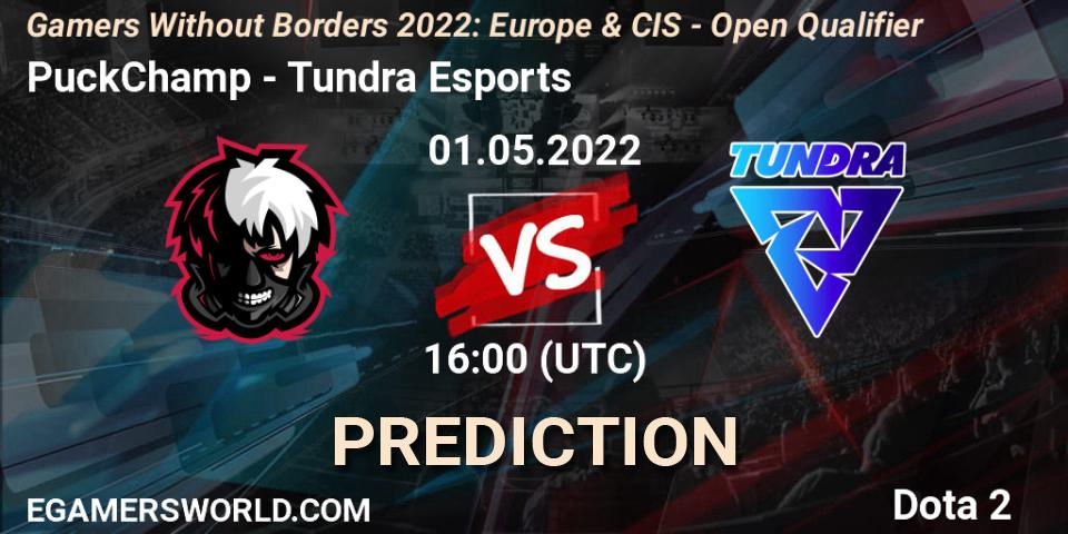PuckChamp - Tundra Esports: прогноз. 01.05.2022 at 16:05, Dota 2, Gamers Without Borders 2022: Europe & CIS - Open Qualifier