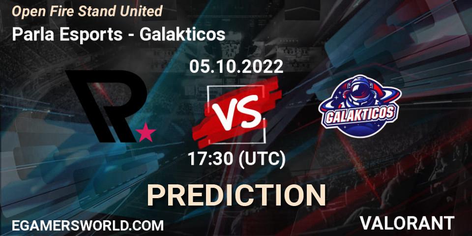 Parla Esports - Galakticos: прогноз. 05.10.2022 at 17:40, VALORANT, Open Fire Stand United