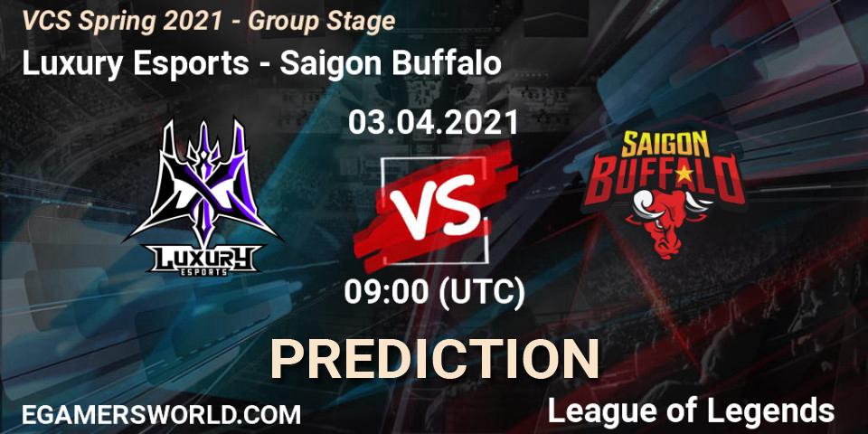 Luxury Esports - Saigon Buffalo: прогноз. 03.04.2021 at 10:00, LoL, VCS Spring 2021 - Group Stage