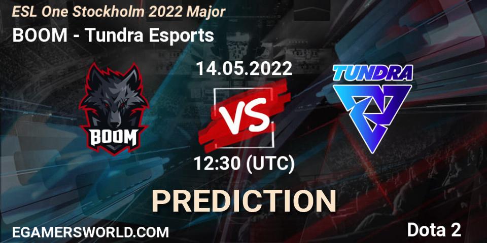 BOOM - Tundra Esports: прогноз. 14.05.2022 at 12:51, Dota 2, ESL One Stockholm 2022 Major